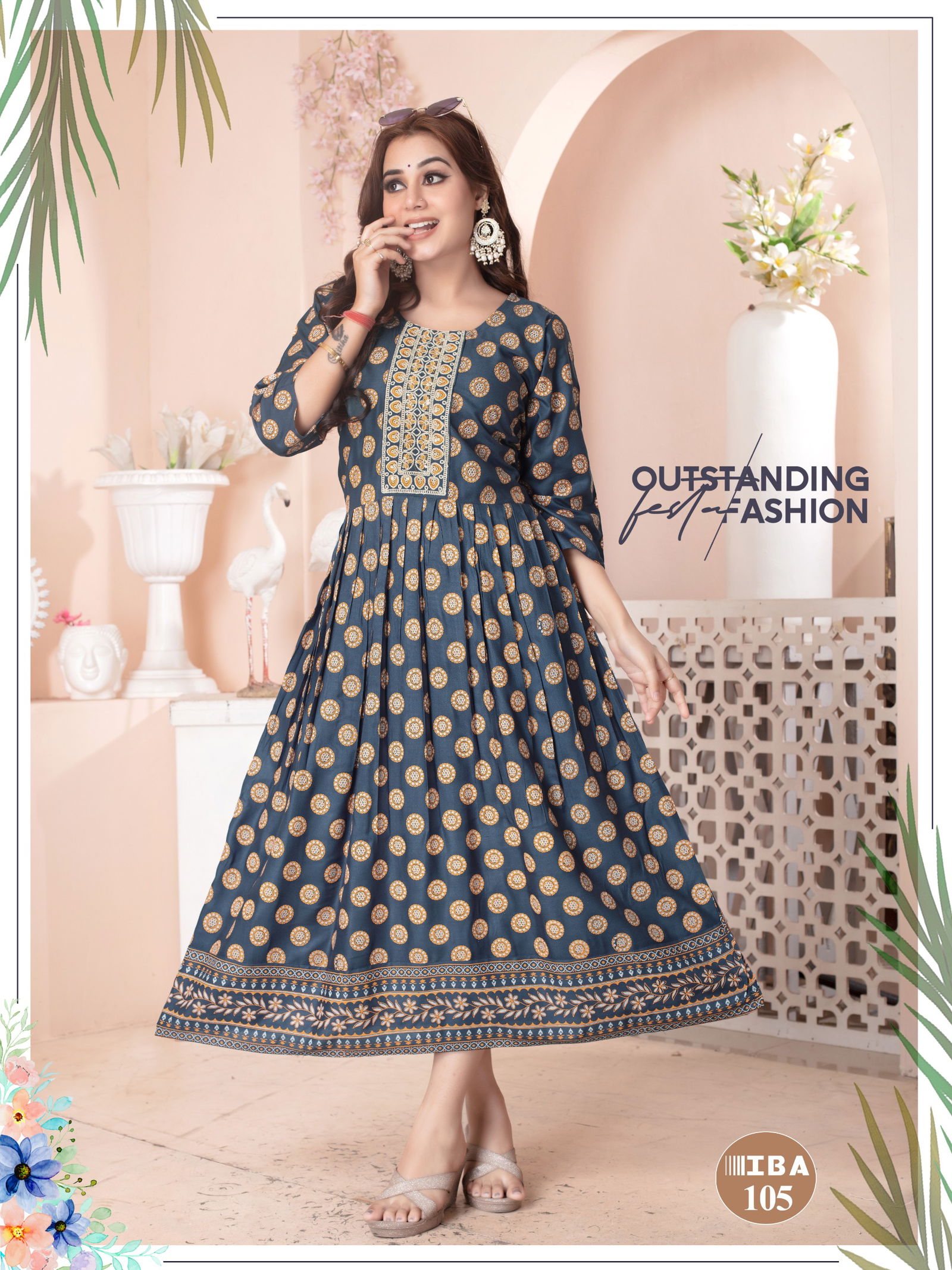 Iba Vol 1 By Fashion Talk Rayon Printed Designer Kurti Wholesale Shop In Surat
